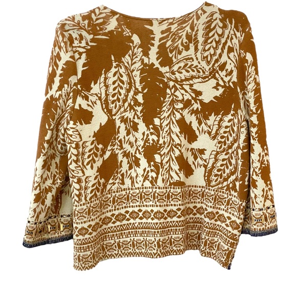 Gorgeous beaded sweater jacket “golden ochre” - Picture 3 of 8